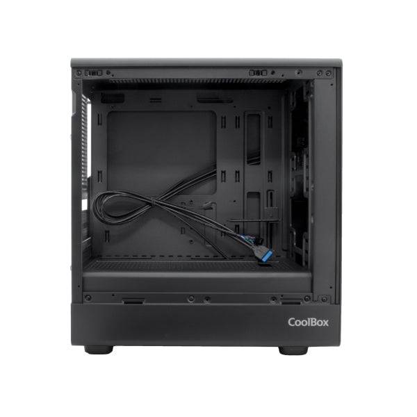 CoolBox Gaming GM350 Darkface Case Tower MicroATX - 1 x USB C 3.2 1 x USB A 3.2 1X USB A 2,0 1 x Audio + Micro - Colore Nero