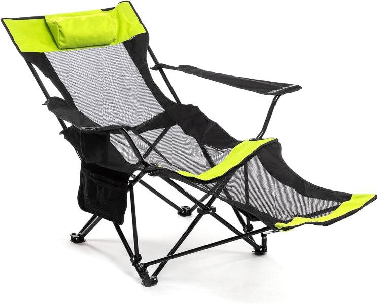 Innovagoods Kampfort Sedia Sdraio da Campeggio Pieghevole 3 in 1 - Supporta 120kg - Tasca Laterale - Borsa di Trasporto