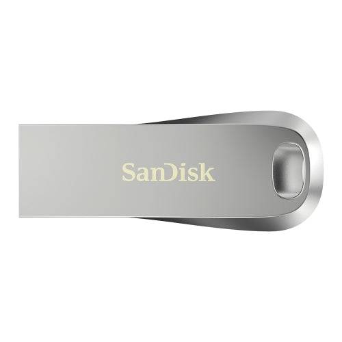 Sandisk Ultra Lux Memoria USB 3.1 128GB - Senza Tappo - Colore Acciaio (Pendrive)