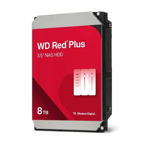 WD Red Plus Disco Rigido Interno 3.5" 8TB NAS SATA 3