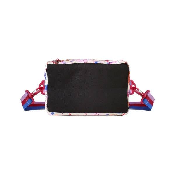 Milan Flowicorn Borsa Termica Porta Alimenti 5L - Grande Capacità - Apertura Totale - Tasca Interna in Rete - Cinghia Regolabile - Misure 24.5x20x16cm