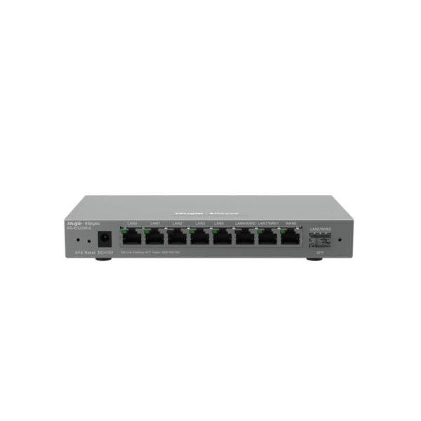 Ruijie RG-EG209GS Router de Sobremesa - 9 Puertos - Ethernet - SFP - Velocidad hasta 600Mbps - Capacità hasta 200 Usuarios - Gestion en la Nube - Colore Grigio