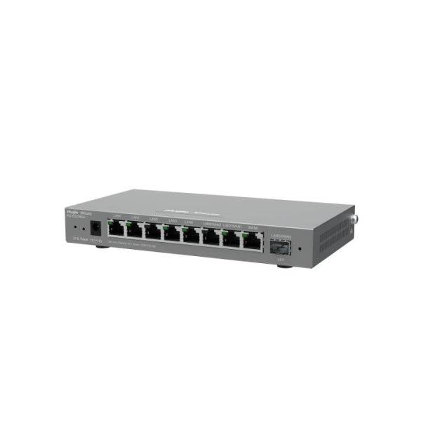 Ruijie RG-EG209GS Router de Sobremesa - 9 Puertos - Ethernet - SFP - Velocidad hasta 600Mbps - Capacità hasta 200 Usuarios - Gestion en la Nube - Colore Grigio