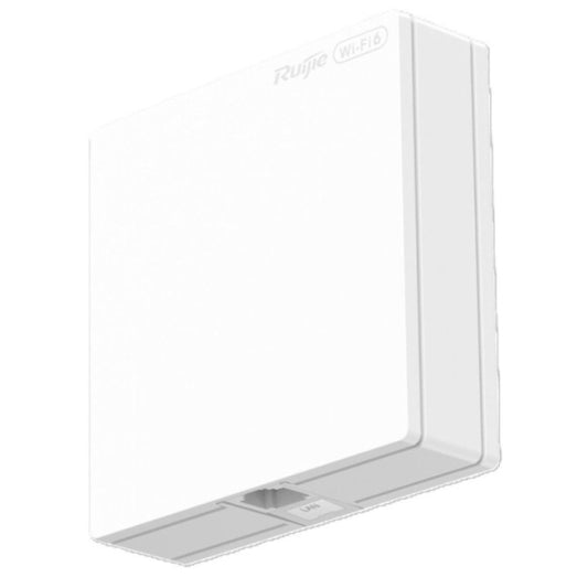 Ruijie RG-RAP62-Wall-Lite Punto di Accesso Dual Band - Montaggio a Parete - 1x 1GE LAN/WAN - PoE - 3Gbps - WiFi 6 AX3000 - Antenne Integrate Omnidirezionali Ethernet - Colore Bianco