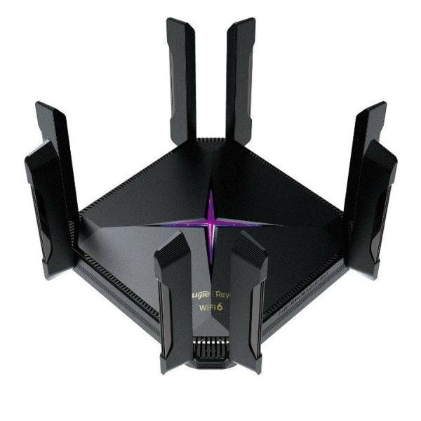 Ruijie RG-EW6000GX Router - 5 Puertos - Velocidad Inalambrica hasta 6Gbps - WiFi 6 AX6000 - Soporte Mesh - Colore Nero