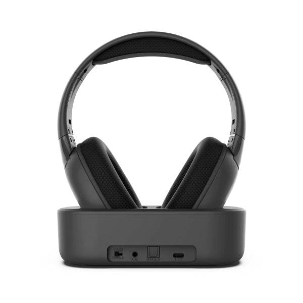 Energy Sistem SoundReel TV Cuffie per TV - Connessione RF, Bluetooth, Ottico e Jack - Fino a 18h di Batteria - Compatibile con Tutti i TV - Colore Nero