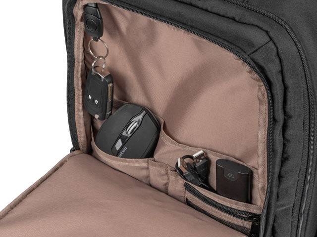 Natec Camel Lite Zaino da Viaggio 2 in 1 per Laptop 15.6" - Bagaglio a Mano 19 Litri - Colore Nero