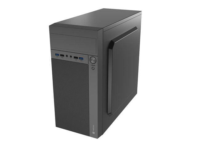 Natec Helix Cassa Mini Torre MiniATX - Compatibile Micro-ATX e Mini-ITX - 2xUSB 3.0, 2xUSB 2.0 e 2xMiniJack - Colore Nero