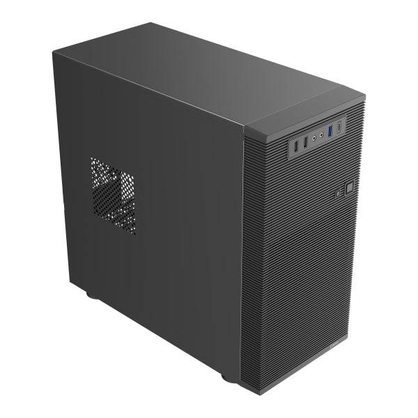 Unykach Aero C15 Case MicroATX - Alimentatore 500W Incluso - Supporto Disco 1x 3.5", 2x 2.5" - 1x USB-A 3.0 2x USB-A 2.0 1x USB-C 3.0 e Audio - Nero