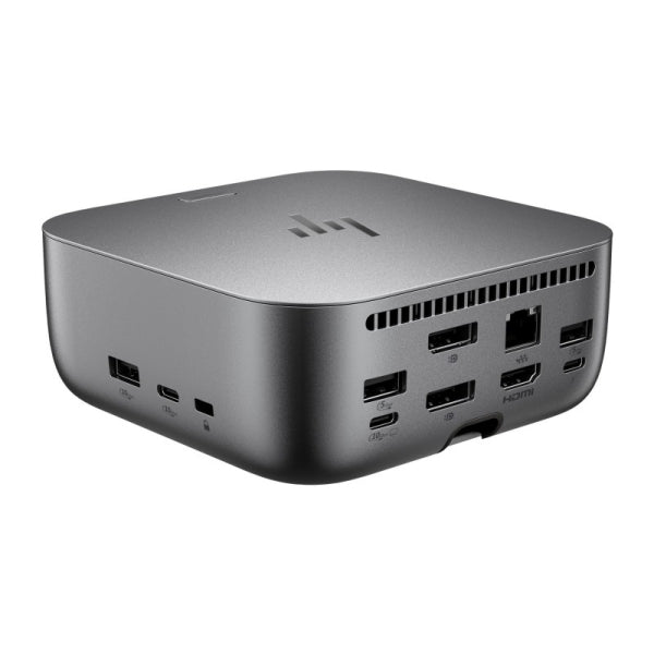 HP Dock G6 180W Thunderbolt 4 con 11 Porte - 3xUSB-C, 5xUSB-A, 2xDisplay Port, 1xHDMI, 1xRJ-45 - Alimentazione fino a 100W via USB-C PD - Colore Grigio