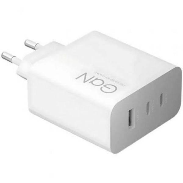Xiaomi 90W Hypercharge Caricabatterie GaN da Parete per Smartphone - 2xUSB-C + 1xUSB-A - Ricarica Rapida - Colore Bianco