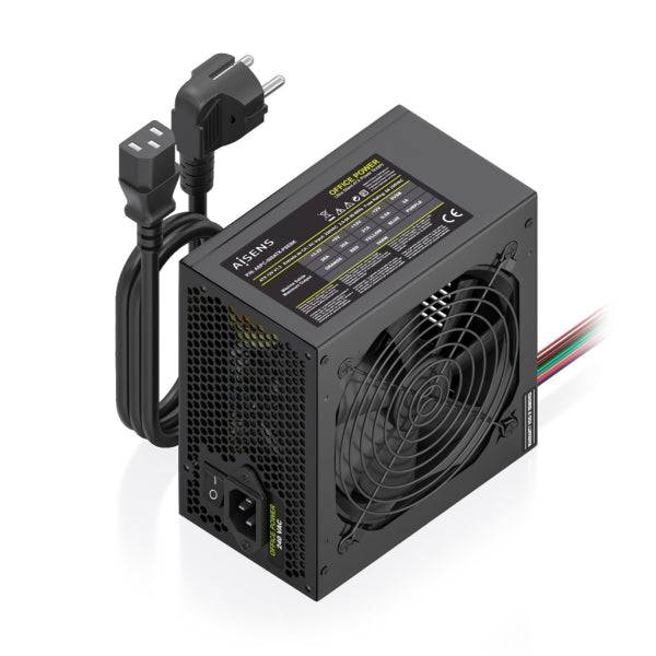 Aisens ASPC-500ATX-PSEBK Alimentatore 500W ATX - Ventola 120mm - OEM - Cavo Alimentazione Incluso - Colore Nero