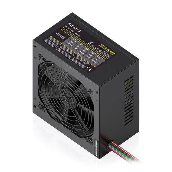 Aisens ASPC-500ATX-PSEBK Alimentatore 500W ATX - Ventola 120mm - OEM - Cavo Alimentazione Incluso - Colore Nero