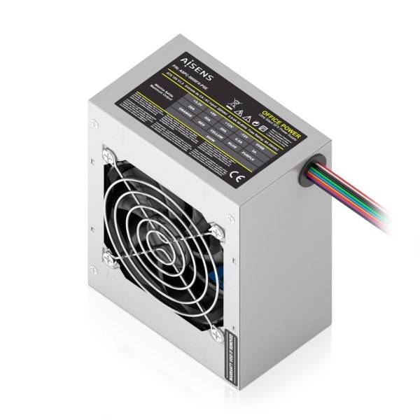 Aisens ASPC-500SFX-PSE Alimentatore 500W SFX - Ventola 80mm - OEM - Cavo Alimentazione Incluso - Colore Argento