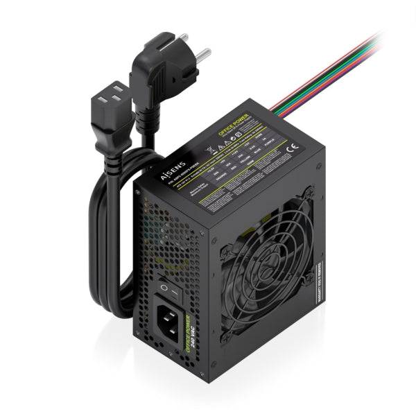 Aisens ASPC-500SFX-PSEBK Alimentatore 500W SFX - Ventola 80mm - OEM - Cavo Alimentazione Incluso - Colore Nero