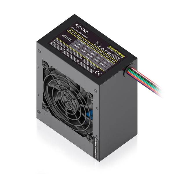Aisens ASPC-500SFX-PSEBK Alimentatore 500W SFX - Ventola 80mm - OEM - Cavo Alimentazione Incluso - Colore Nero