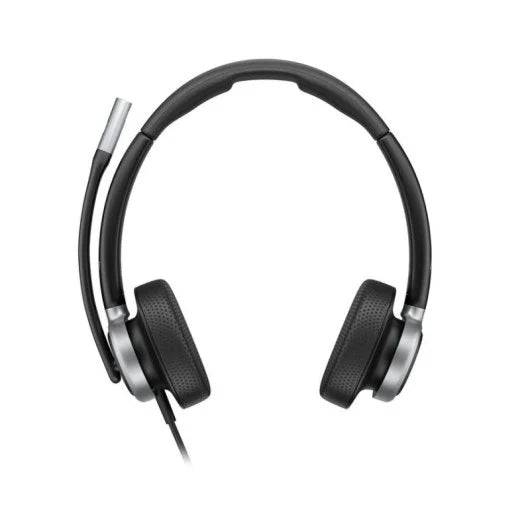 HP Poly Mission 625 Auriculares con Microfono - Almohadillas Polipiel Acolchadas - Controles en Cable
