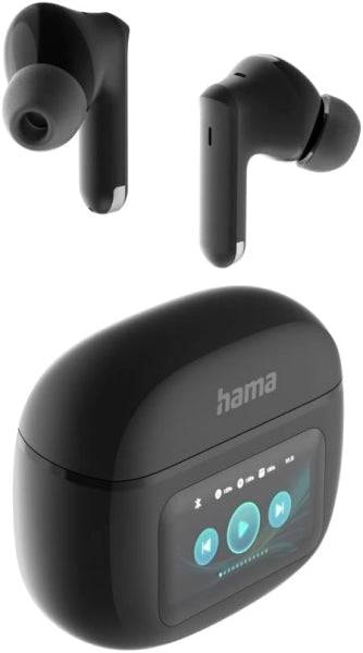 Hama Spirit Touch Cuffie Wireless TWS - Bluetooth 5.4 - Controllo Touch Intelligente - Custodia Ricaricabile - Colore Nero