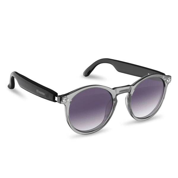 Energy Sistem Haze Music Occhiali Bluetooth - Filtro Anti Luce Blu e Protezione UV400 - Riproduzione Musica - Microfono e Assistente Voce - IPX5 - Controllo Tattile - Autonomia 5 ore - Colore Grigio
