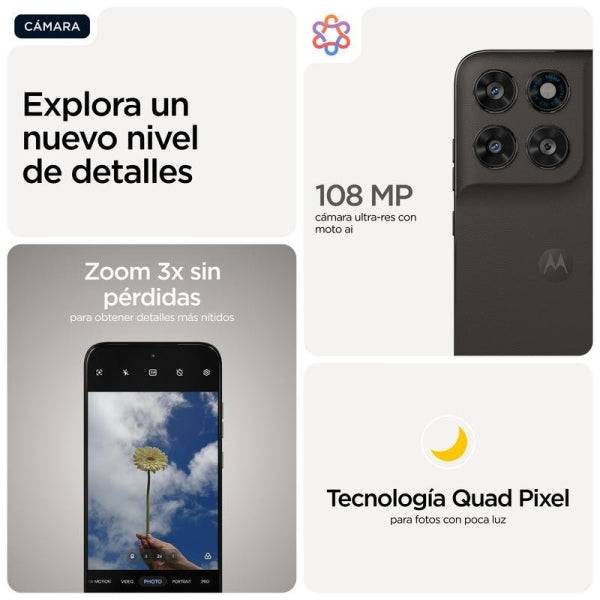 Motorola Moto G77 5G Smartphone Schermo 6.8" - 8GB - 256GB - Fotocamera 180MP - Batteria 5200mAh - Colore Nero Oliva
