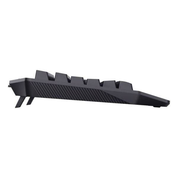 Trust Gaming GXT 836 Evocx Tastiera Gaming USB - 12 Tasti Multimedia - Antighosting - Illuminazione LED - Colore Nero