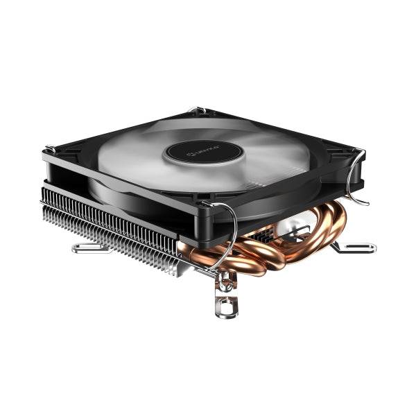 Unykach Unycool H37 Dissipatore Compatto CPU Profilo Basso - Multisocket Universale - Ventola 90mm - Colore Nero
