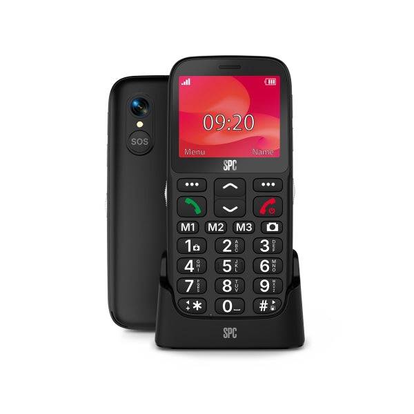 SPC Polaris Pure Telefono Cellulare 4G Schermo 2,31" - Fotocamera, Radio FM - Base di Ricarica - Colore Nero