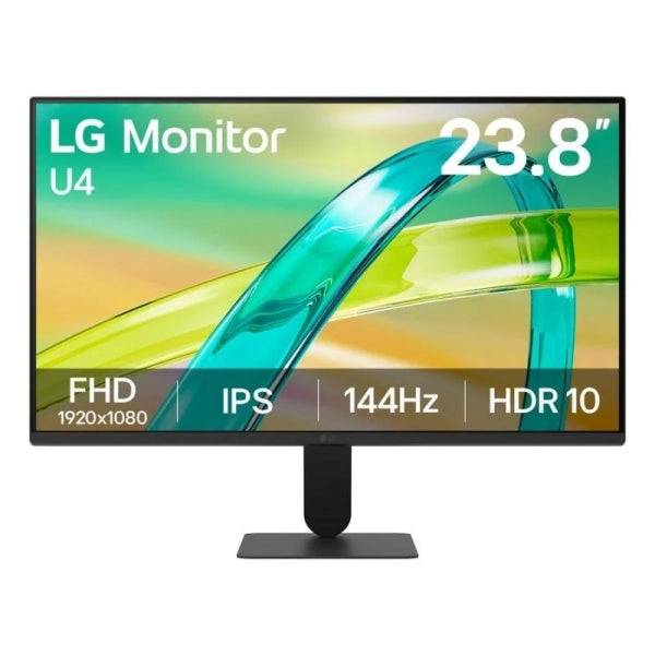 LG U4 Monitor 23.8" IPS FullHD 144Hz HDR10 FreeSync - Risposta 5ms - 16:9 - HDMI, VGA - VESA 100x100mm