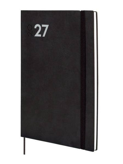 Finocam Dynamic Mara Agenda Professionale in Catalano - Annuale 2027 - Settimana Vista Verticale - 165x240mm - Elastico - Copertina Morbida in PU - Angoli Microforati - Carta da 80g/m2