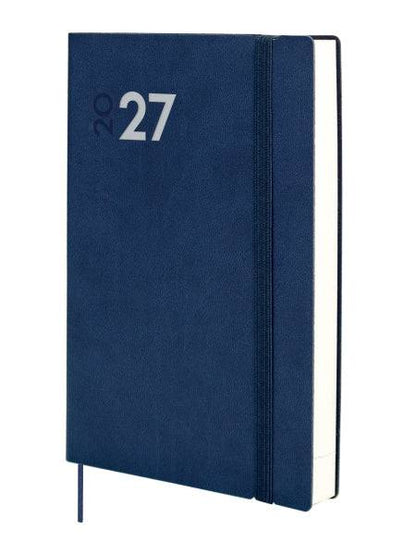 Finocam Dynamic Mara Agenda Professionale - Annuale 2027 - 1 Giorno per Pagina - Formato Y11 - 165x240mm - Elastico - Copertina Morbida in PU - Angoli Microforati - Carta da 80g/m2