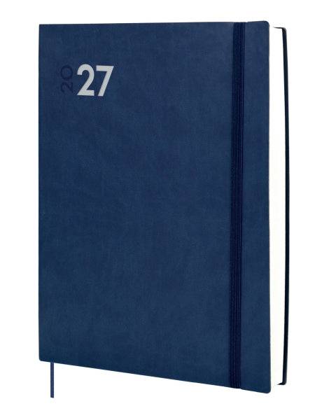 Finocam Dynamic Mara Agenda Professionale - Annuale 2027 - 1 Giorno per Pagina - Formato Y12 - 210x270mm - Elastico - Copertina Morbida in PU - Angoli Microforati - Carta da 80g/m2