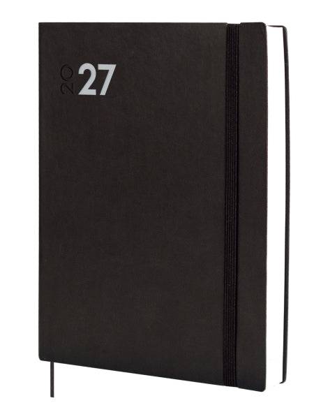 Finocam Dynamic Mara Agenda Professionale - Annuale 2027 - 1 Giorno per Pagina - Formato Y12 - 210x270mm - Elastico - Copertina Morbida in PU - Angoli Microforati - Carta da 80g/m2