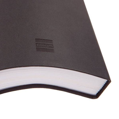 Finocam Dynamic Mara Agenda Professionale in Catalano - Annuale 2027 - 1 Giorno per Pagina - Formato Y12 - 210x270mm - Elastico - Copertina Morbida in PU - Angoli Microforati - Carta 80g/m2 - Nero
