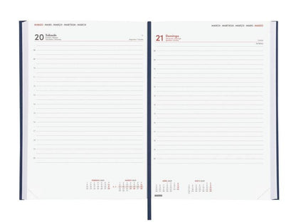 Finocam Dynamic Milano Agenda Professionale - Annuale 2027 - 1 Giorno per Pagina - Formato Y11 - 165x240mm - Nastro Segnalibro - Copertina Rigida Imbottita - Angoli Microforati - Carta da 80g/m2