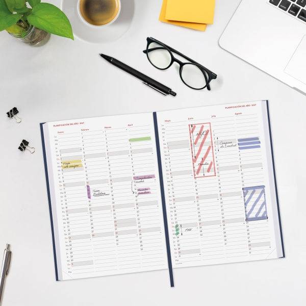 Finocam Dynamic Milano Agenda Professionale - Annuale 2027 - 1 Giorno per Pagina - Formato Y11 - 165x240mm - Nastro Segnalibro - Copertina Rigida Imbottita - Angoli Microforati - Carta da 80g/m2