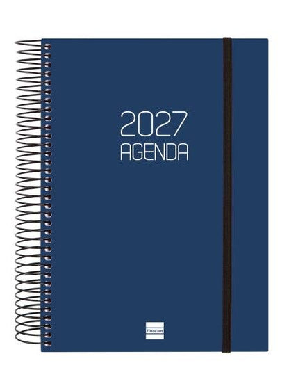 Finocam Spirale Basics Opaque Agenda - Annuale 2027 - 1 Giorno per Pagina - Formato E10 - 155x212mm - Spirale - Copertina in Polipropilene - Angoli Microforati - Carta da 70g/m2