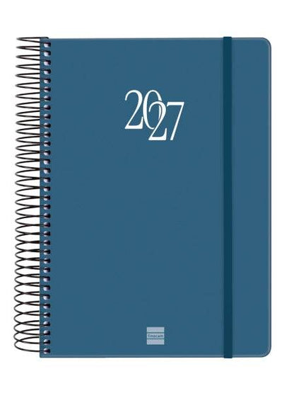 Finocam Spirale Basics My Agenda - Annuale 2027 - 1 Giorno per Pagina - Formato E10 - 155x212mm - Spirale - Copertina Rigida in Cartone Rivestito - Angoli Microforati - Carta da 70g/m2