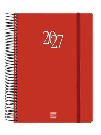 Finocam Spirale Basics My Agenda - Annuale 2027 - 1 Giorno per Pagina - Formato E10 - 155x212mm - Spirale - Copertina Rigida in Cartone Rivestito - Angoli Microforati - Carta da 70g/m2