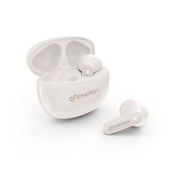 Energy Sistem PopBuds Cuffie True Wireless - Bluetooth 6.0 - 20h Autonomia - Design Compatto - Colore Bianco