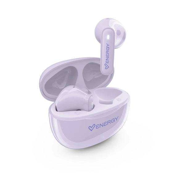 Energy Sistem PopBuds Cuffie True Wireless - Bluetooth 6.0 - 20h Autonomia - Design Compatto - Colore Lilla