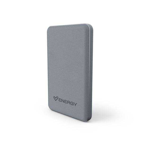 Energy Sistem Magnetic Powerbank Wireless Magnetico 5000 mAh - 15W Ricarica Wireless, 20W via Cavo - Ricarica Intelligente e Rapida - Ricarica Simultanea - Sensore NTC - USB-C