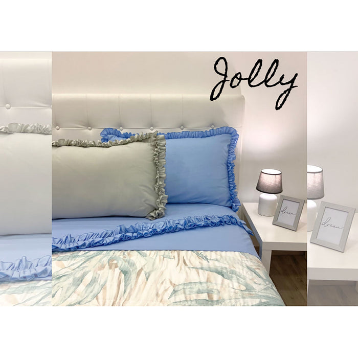 Completo lenzuola in cotone matrimoniale Renato Balestra 2 piazze Jolly 4883