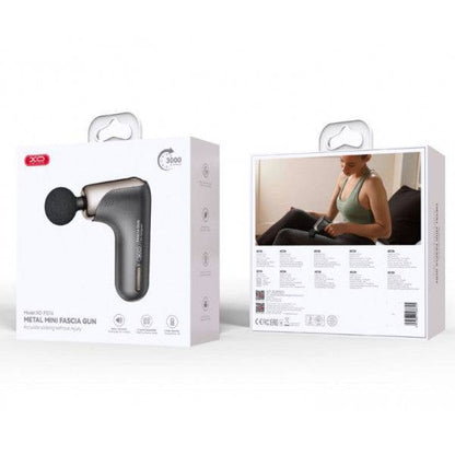 XO FG16 Massaggiatore Elettrico - 4 Livelli - 4 Testine - Batteria 600mAh - Potenza 60W - Autonomia 2,5h - ABS - Colore Grigio Scuro