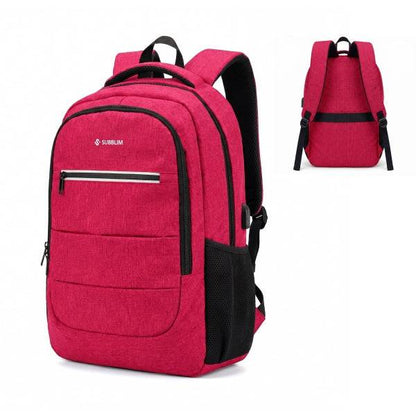Subblim City Plus Zaino per Laptop 16" - Capacità 26L - Resistente all'Acqua - Porta USB-C - Tasca Riflettente