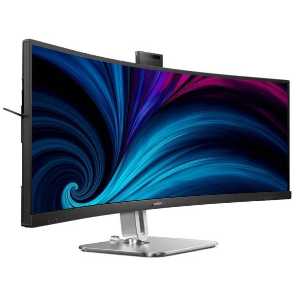 Philips 5000 Series UltraWide 49B2U5900CH/00 Monitor 49" LED Curvo DQHD 75Hz - Wercam - Tempo di Risposta 4ms - Altoparlanti 6W - Regolabile in Altezza, Girevole e Inclinabile - 32:9 - HDMI, DisplayPort, USB-C - VESA 100x100mm