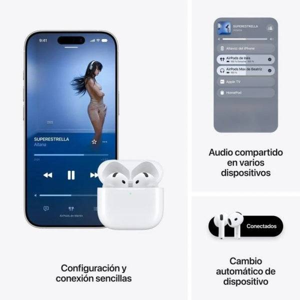 Apple AirPods 5 - Cancellazione Attiva del Rumore - USB-C - Colore Bianco