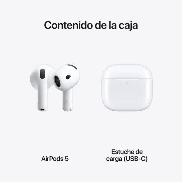 Apple AirPods 5 - Cancellazione Attiva del Rumore - USB-C - Colore Bianco