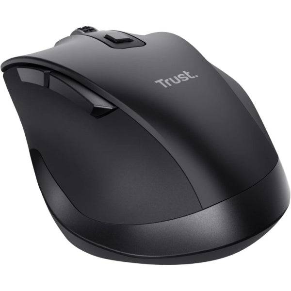 Trust Fyda Mouse Wireless 2400dpi - 2.4Ghz - 6 Pulsanti - Batteria Ricaricabile - Colore Nero