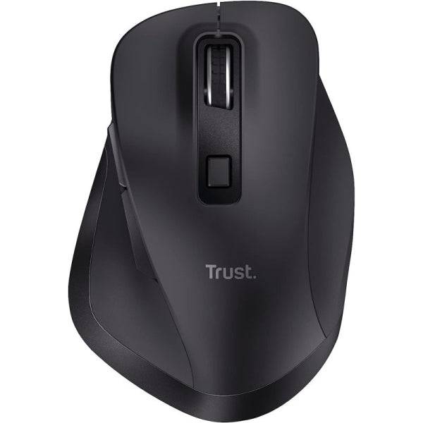 Trust Fyda Mouse Wireless 2400dpi - 2.4Ghz - 6 Pulsanti - Batteria Ricaricabile - Colore Nero