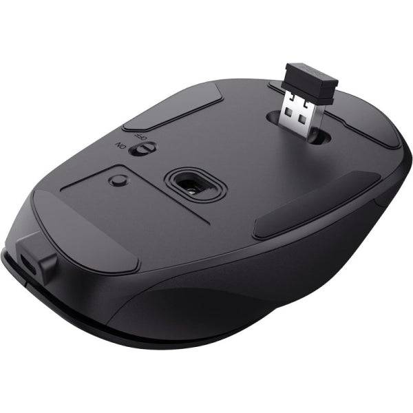Trust Fyda Mouse Wireless 2400dpi - 2.4Ghz - 6 Pulsanti - Batteria Ricaricabile - Colore Nero